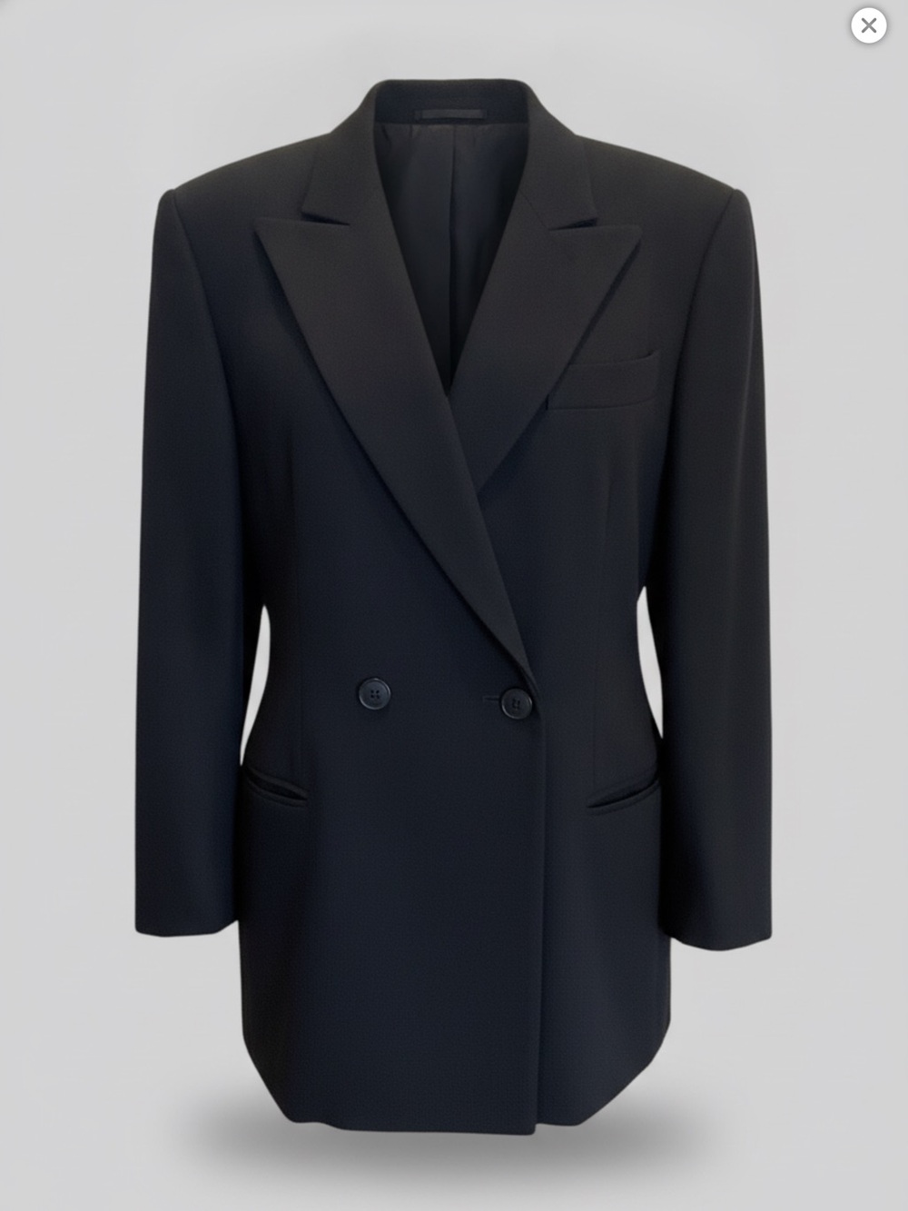 Giorgio Armani Black Double-Breasted Women's Blazer